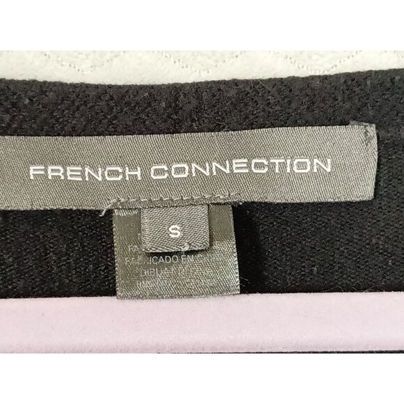 FRENCH CONNECTION ~ V-Neck Tunic Sweater - Black - Small - Picture 3 of 8